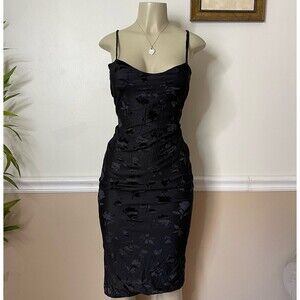 Madden Girl Women's Velvet Burnout Midi Slip Dress